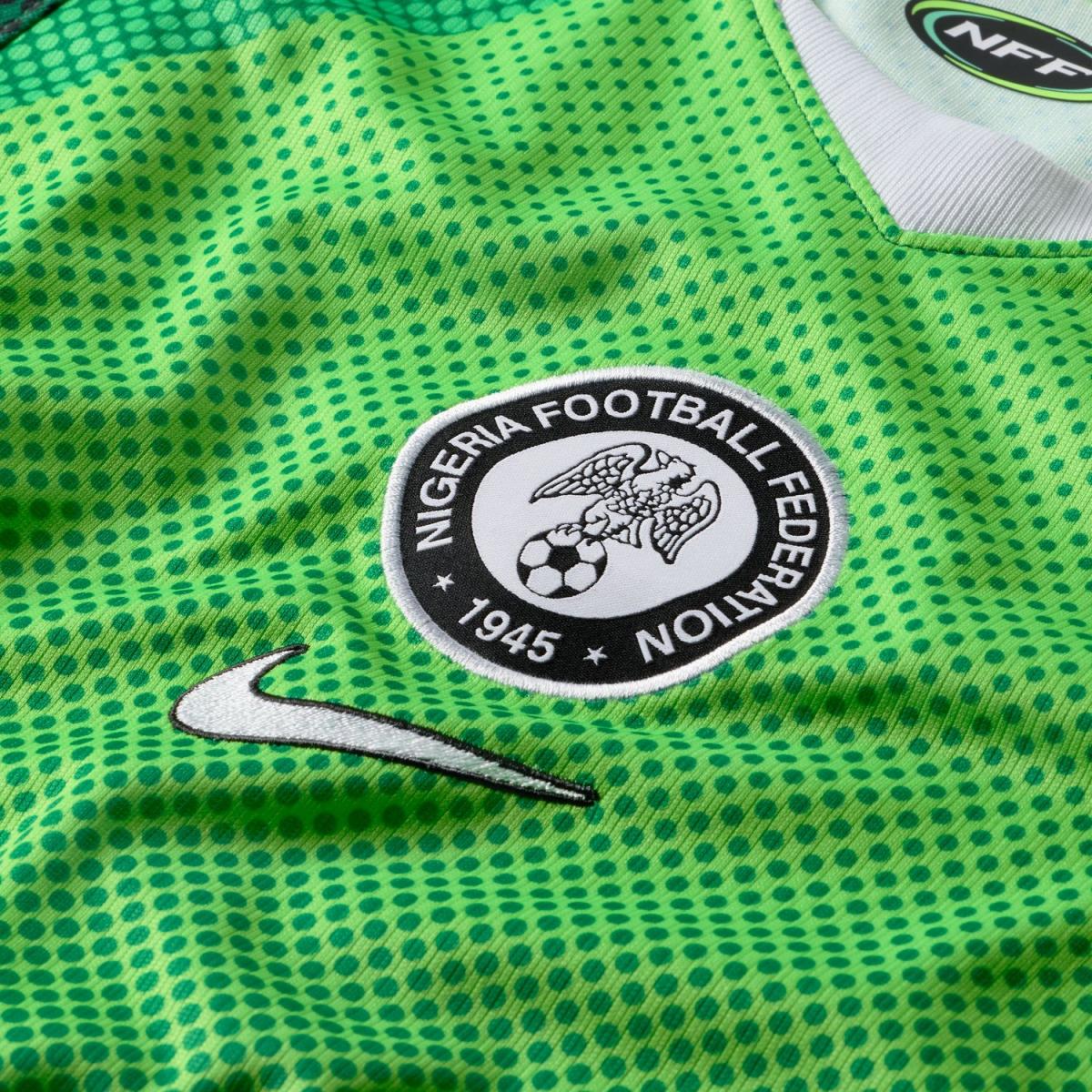 T-shirt de Criança 1.º Equipamento Nigéria 2026 Stadium Verde-8