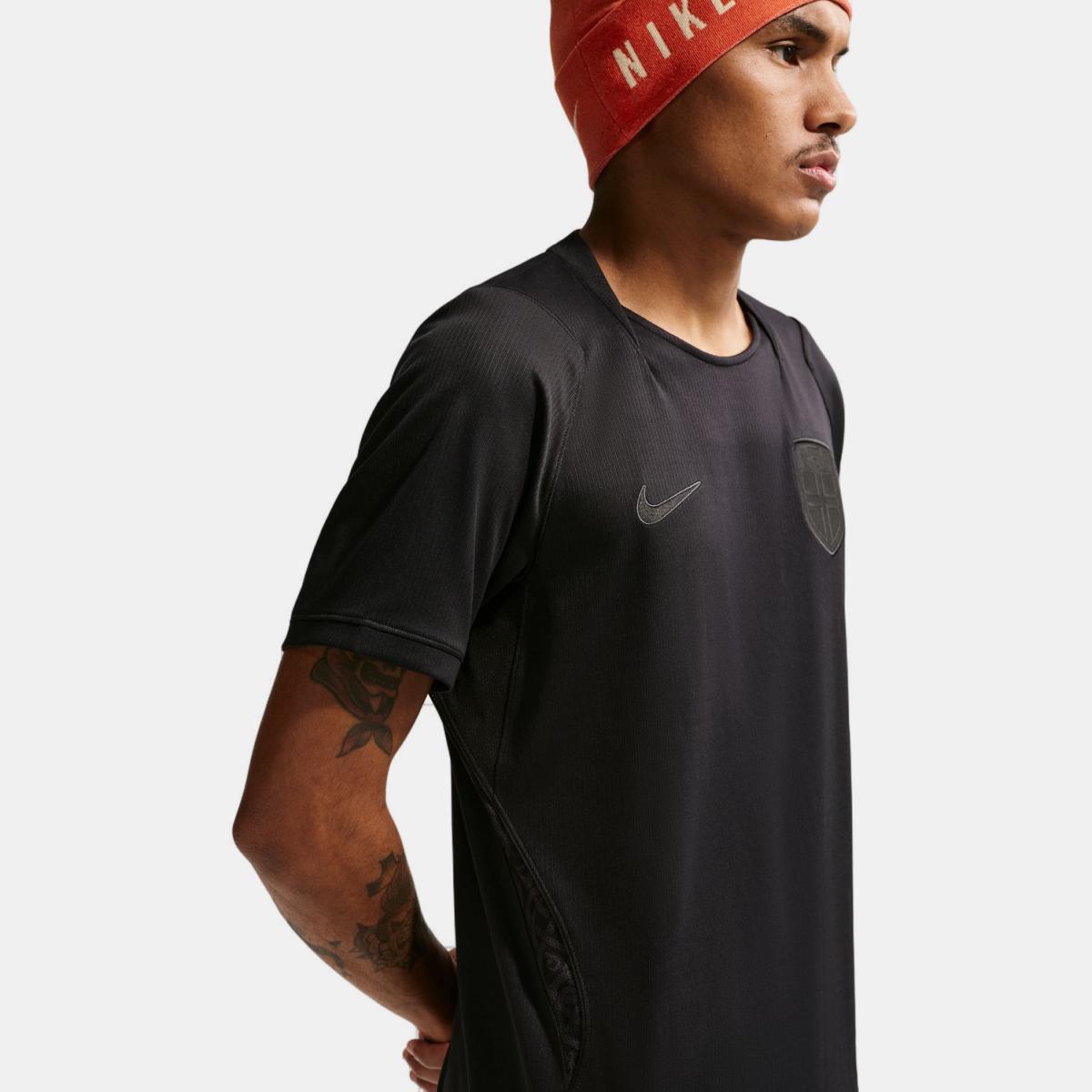 T-shirt de Homem 2.º Equipamento Noruega 2026 Stadium Preto-3
