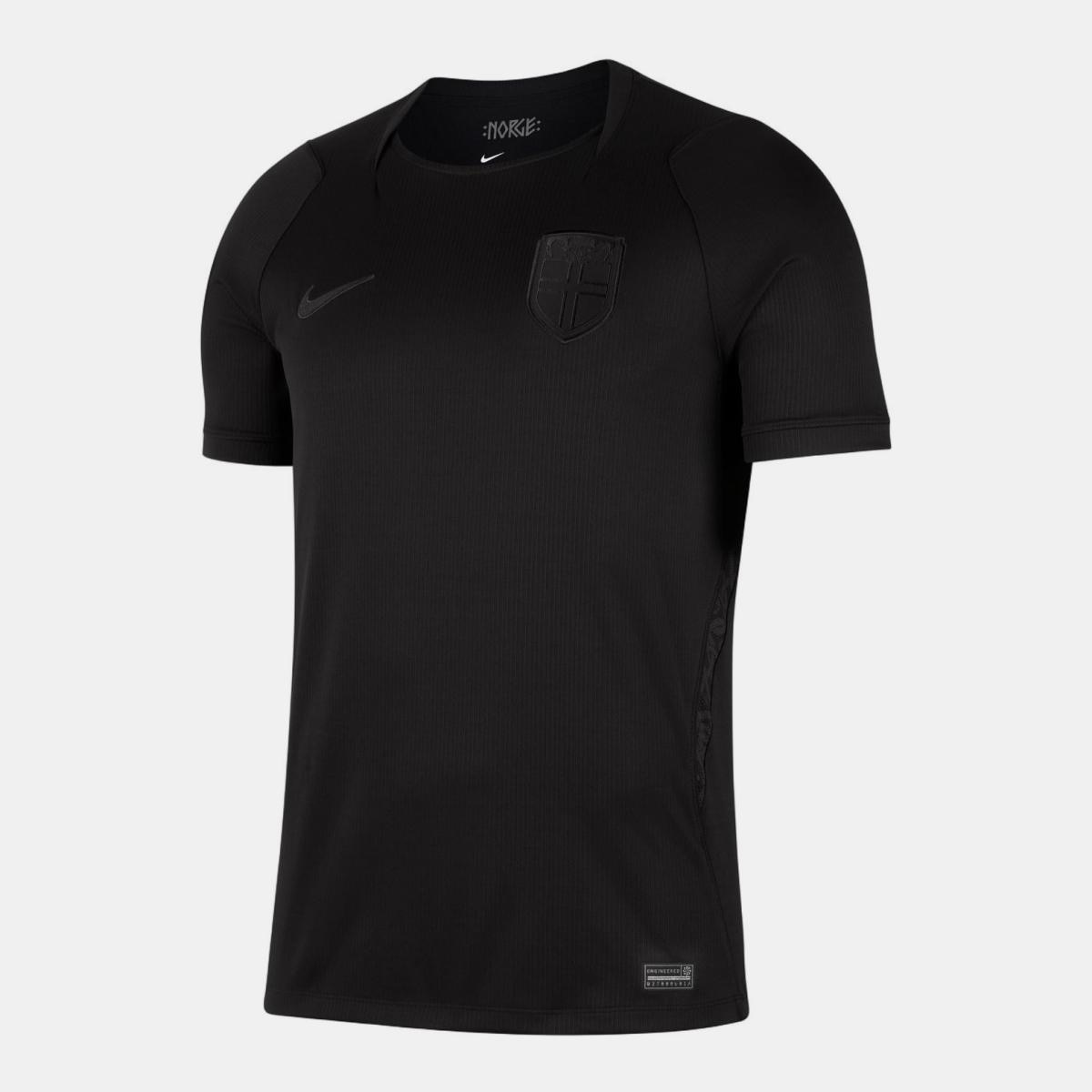T-shirt de Homem 2.º Equipamento Noruega 2026 Stadium Preto-7
