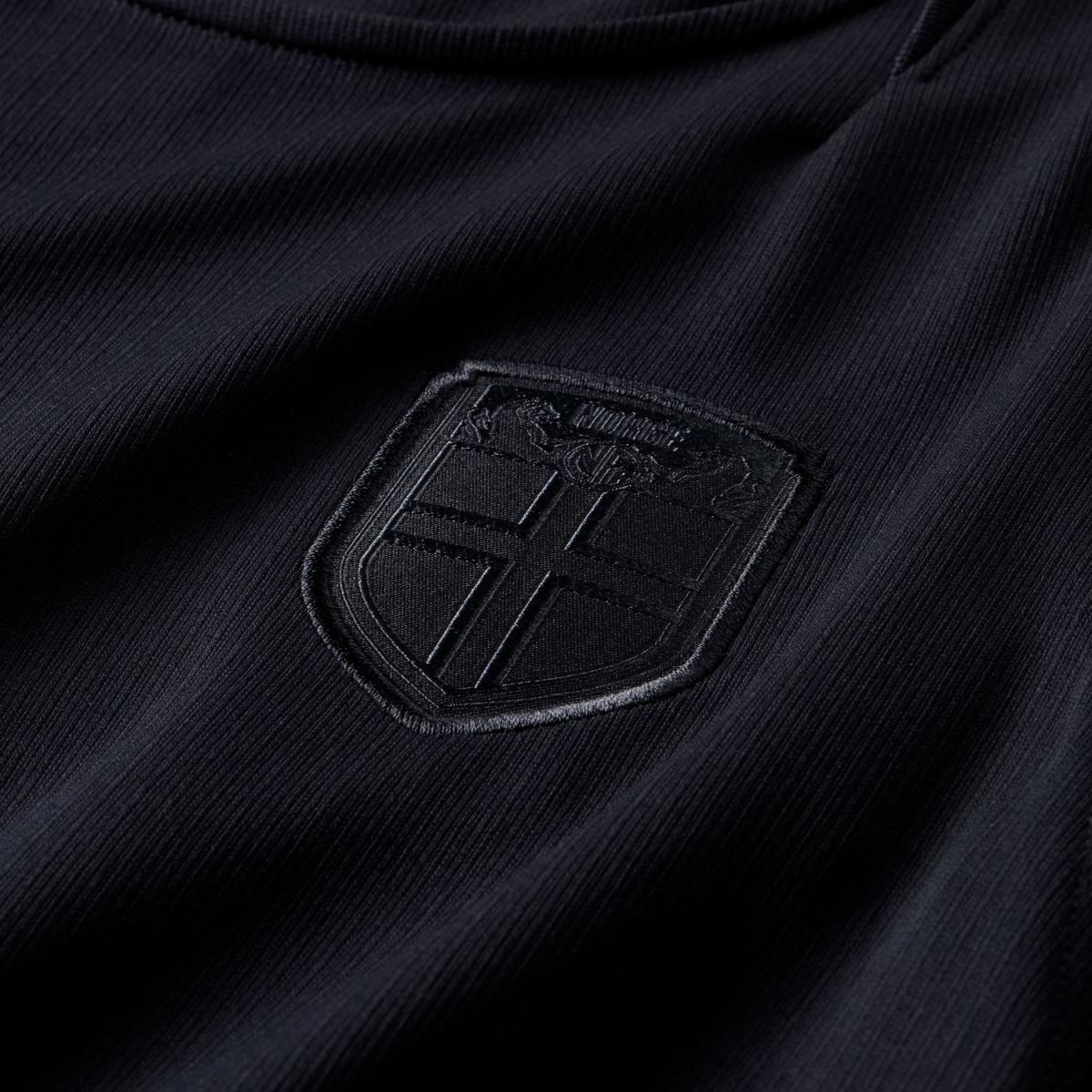 T-shirt de Criança 2.º Equipamento Noruega 2026 Stadium Preto-3
