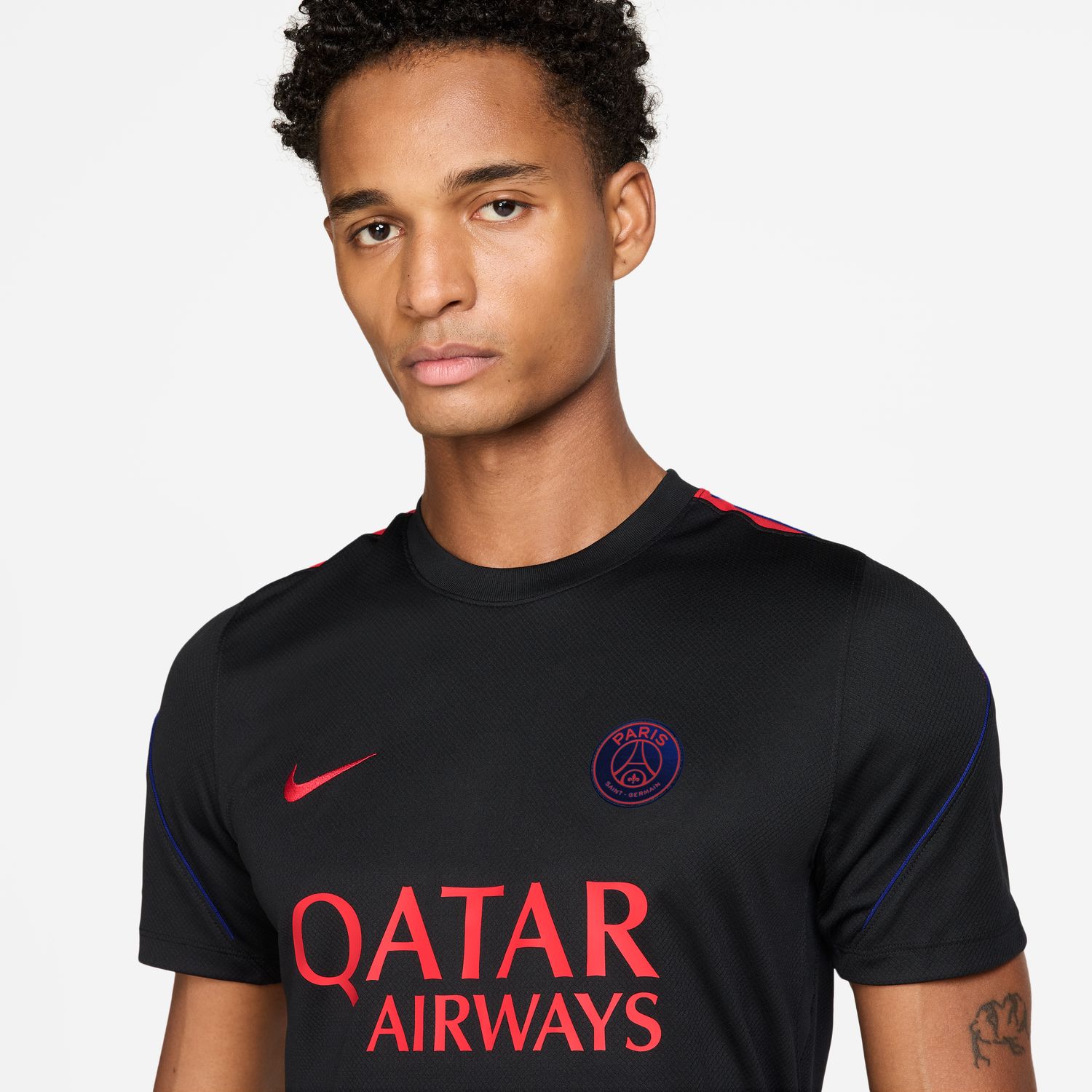 T-shirt de Homem PSG Paris Saint-Germain FC 2026-2027 Dri-FIT Strike Preto-3