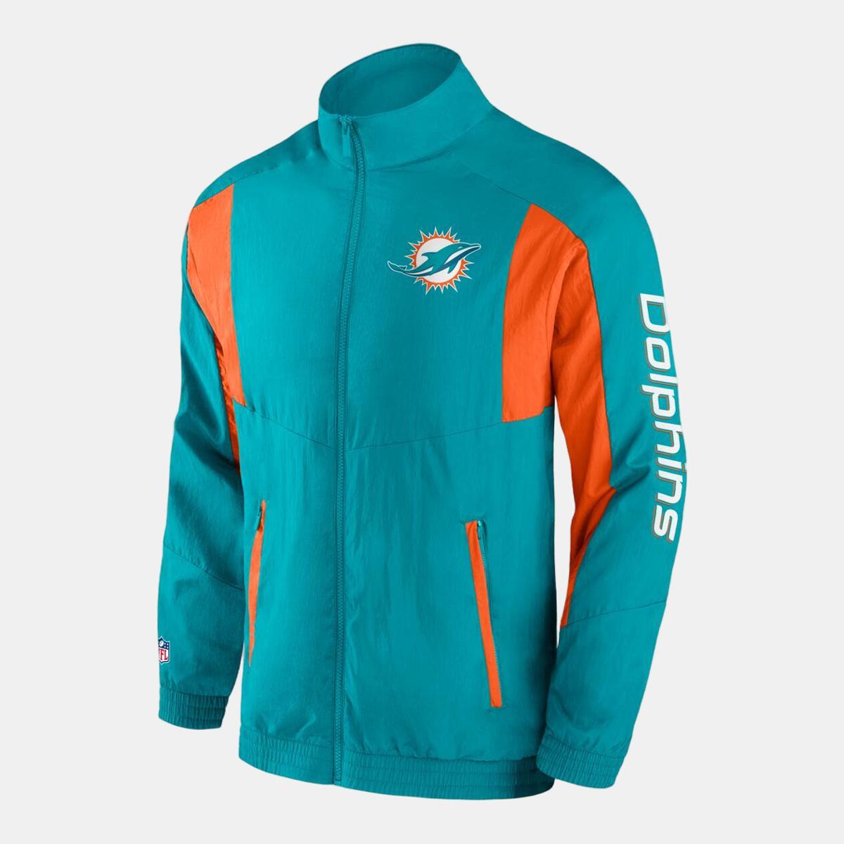 Nike Chaqueta de hombre Miami Dolphins NFL Verde