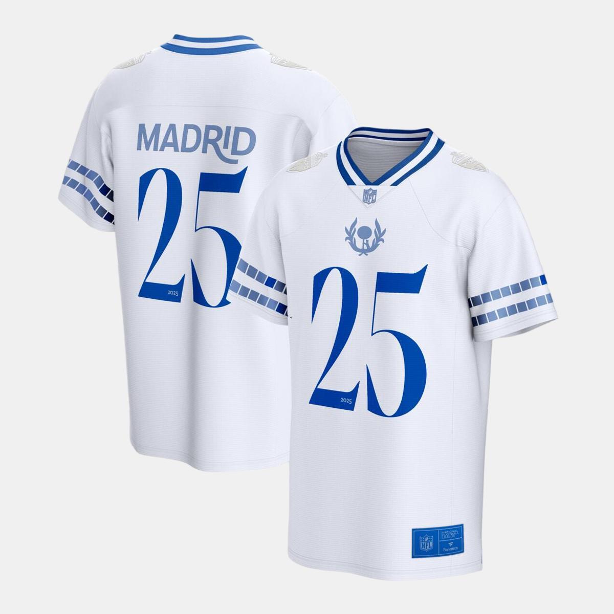 T-shirt de Adulto NFL Madrid 2025 Branco-2
