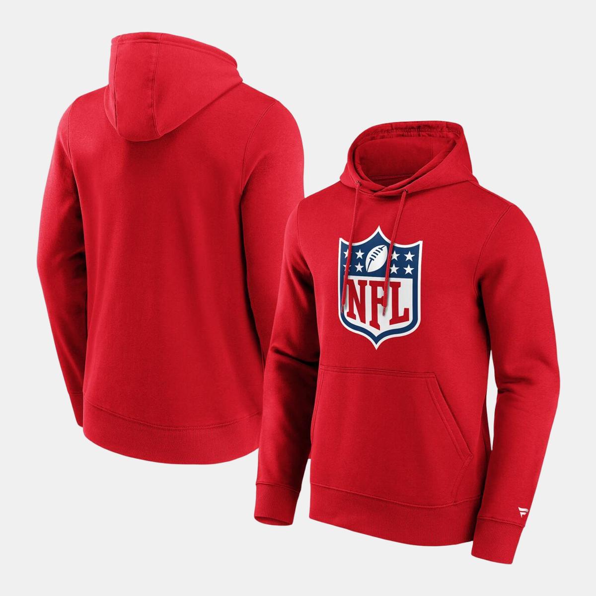 Sweatshirt de Adulto Nfl Shield Vermelho-3