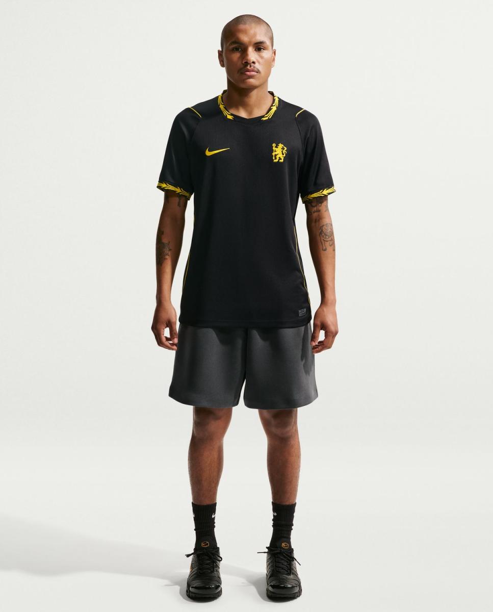 T-shirt de Homem 2.º Equipamento Chelsea FC 2026-2027 Preto-4