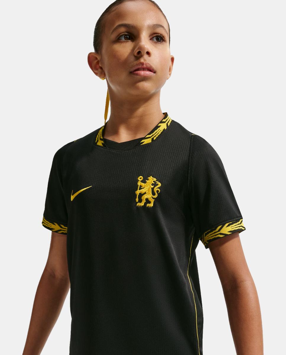 T-shirt de Criança 2.º Equipamento Chelsea FC 2026-2027 Preto-2