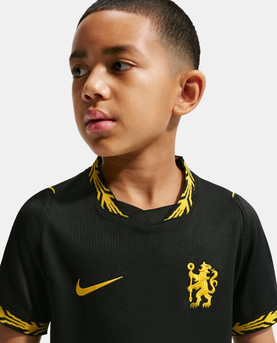 T-shirt de Criança 2.º Equipamento Chelsea FC 2026-2027 Preto-4