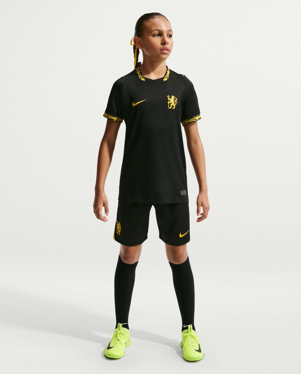 T-shirt de Criança 2.º Equipamento Chelsea FC 2026-2027 Preto-6