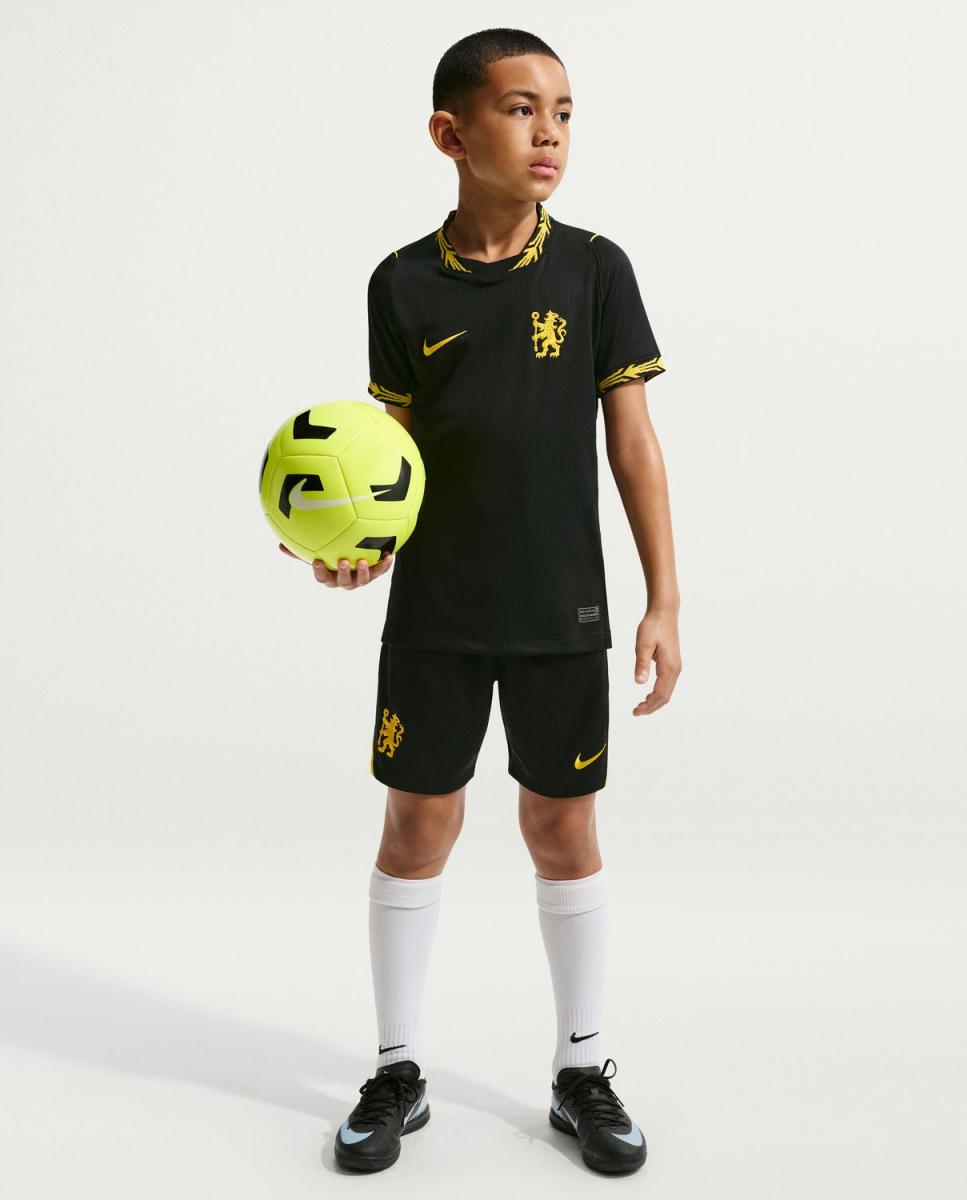 T-shirt de Criança 2.º Equipamento Chelsea FC 2026-2027 Preto-7