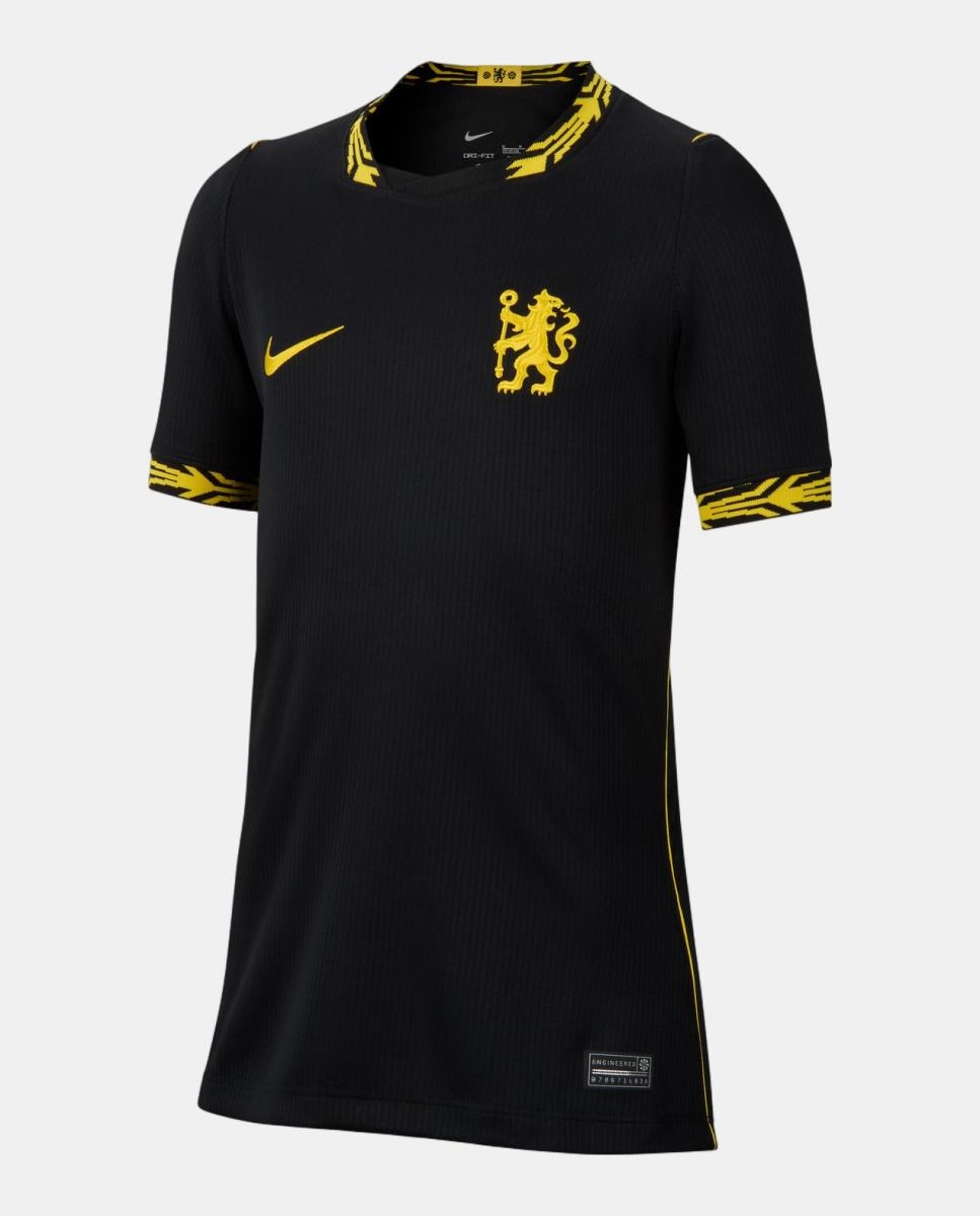 T-shirt de Criança 2.º Equipamento Chelsea FC 2026-2027 Preto-8