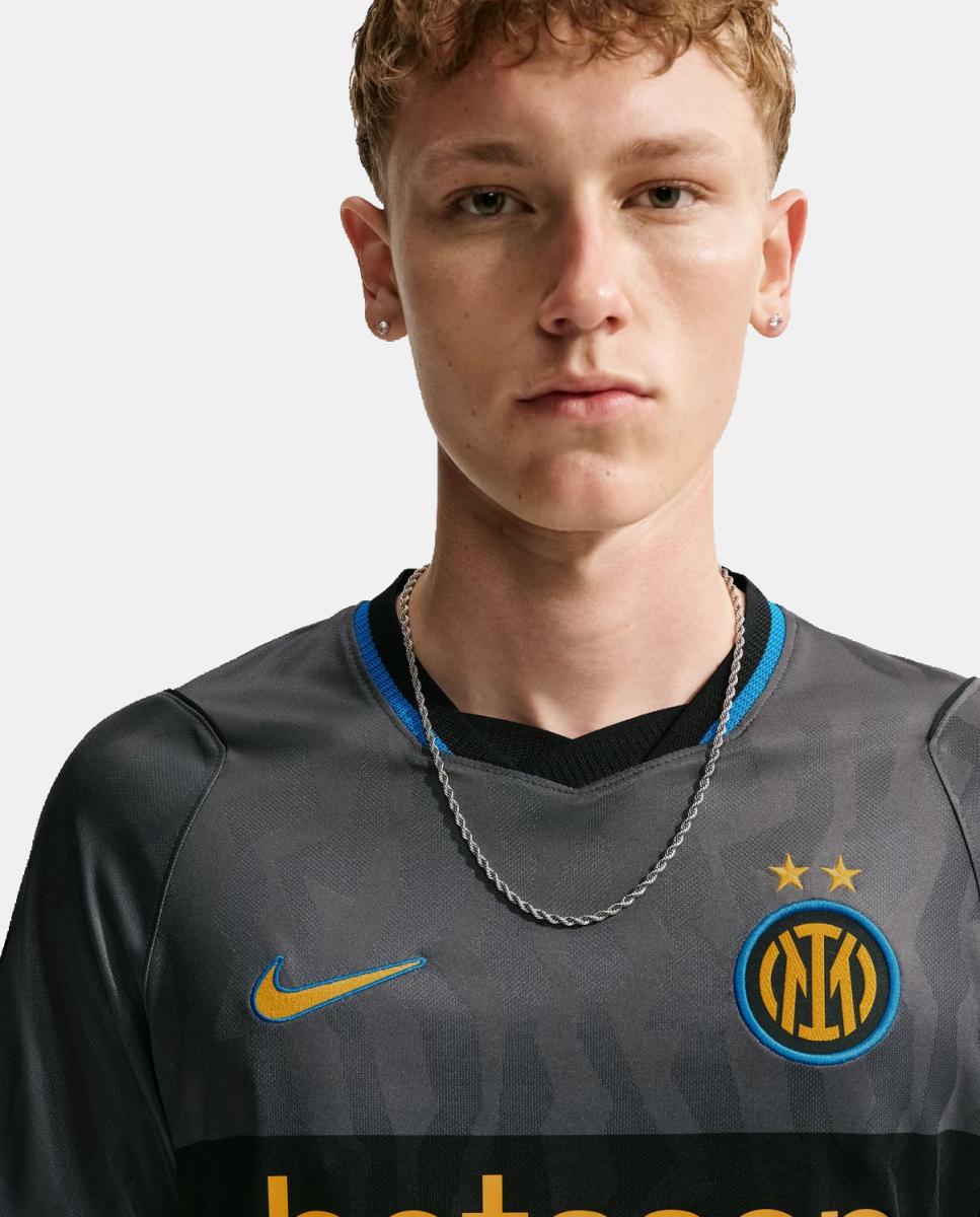 T-shirt de Homem 3.º Equipamento Inter de Milán 2026-2027 Stadium Cinzento-3