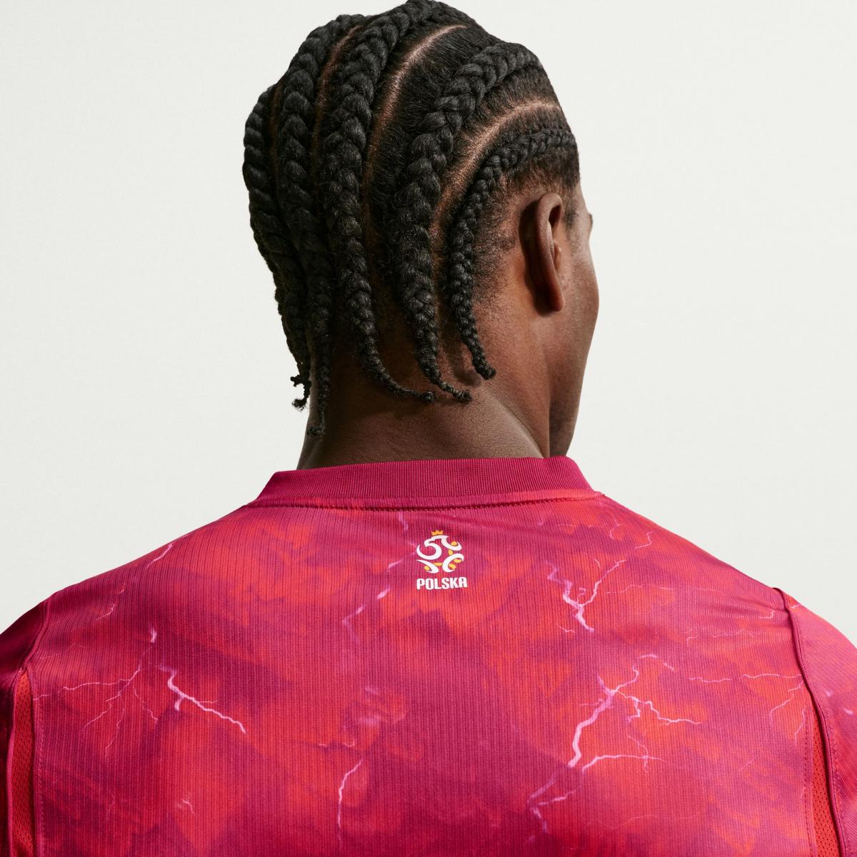 T-shirt de Homem 2.º Equipamento Polónia Mundial 2026 Stadium Vermelho-2