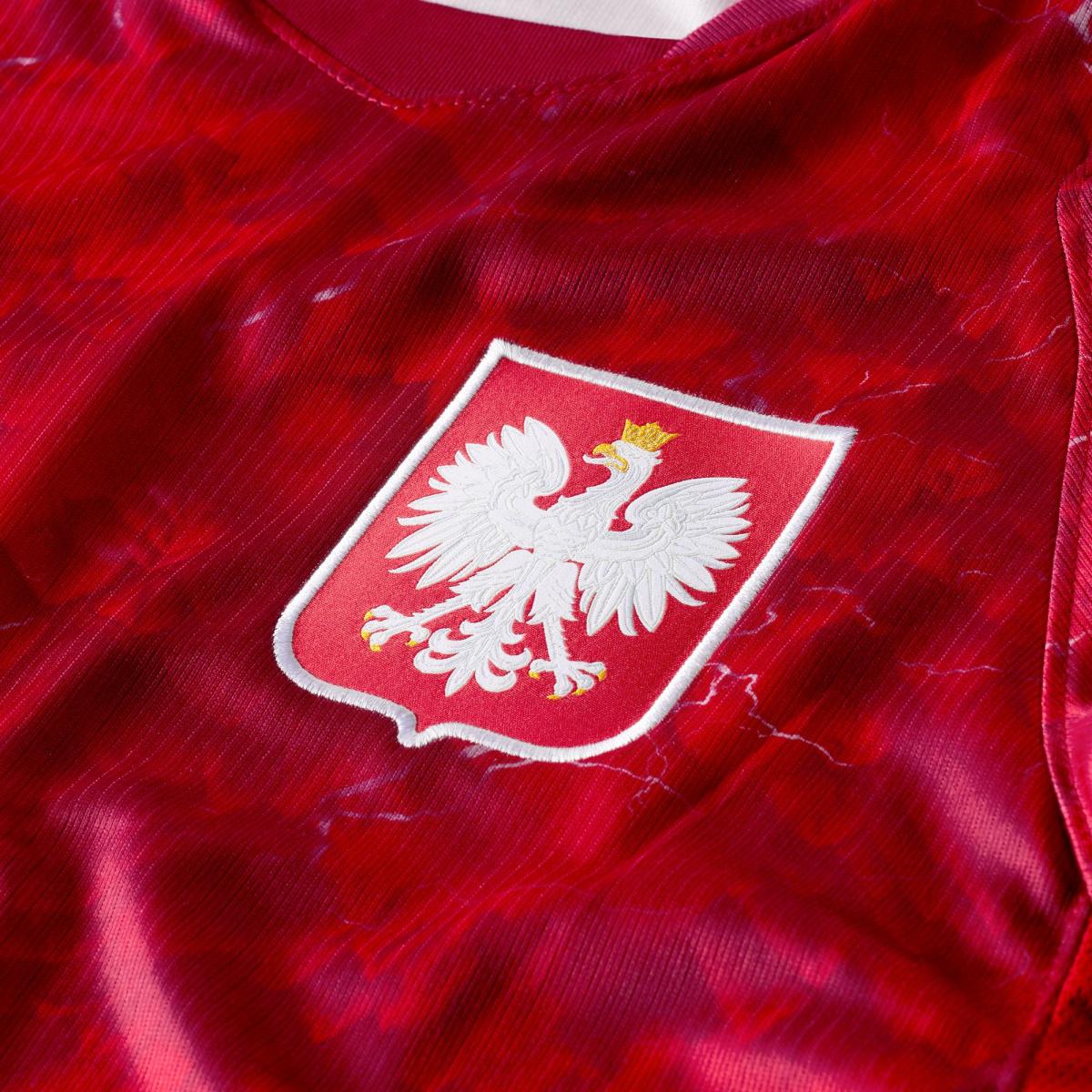 T-shirt de Homem 2.º Equipamento Polónia Mundial 2026 Stadium Vermelho-4