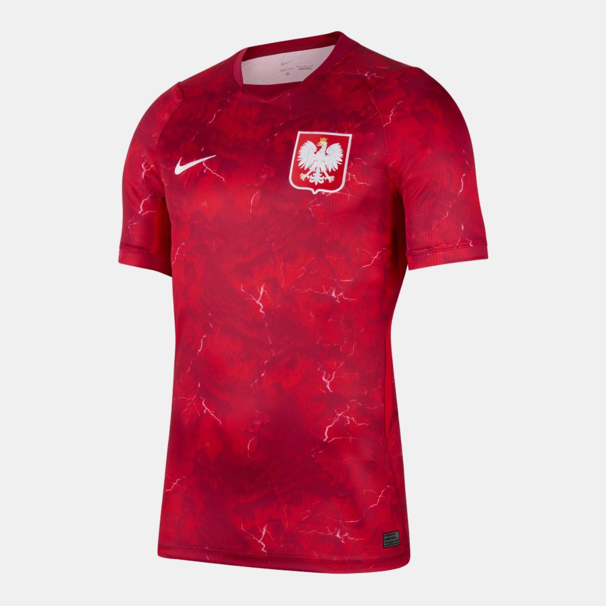 T-shirt de Homem 2.º Equipamento Polónia Mundial 2026 Stadium Vermelho-7