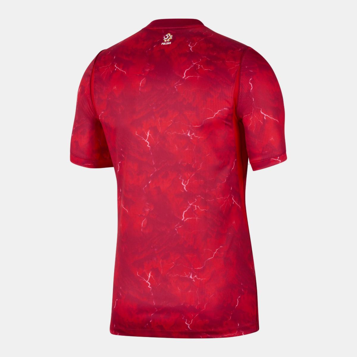 T-shirt de Homem 2.º Equipamento Polónia Mundial 2026 Stadium Vermelho-8