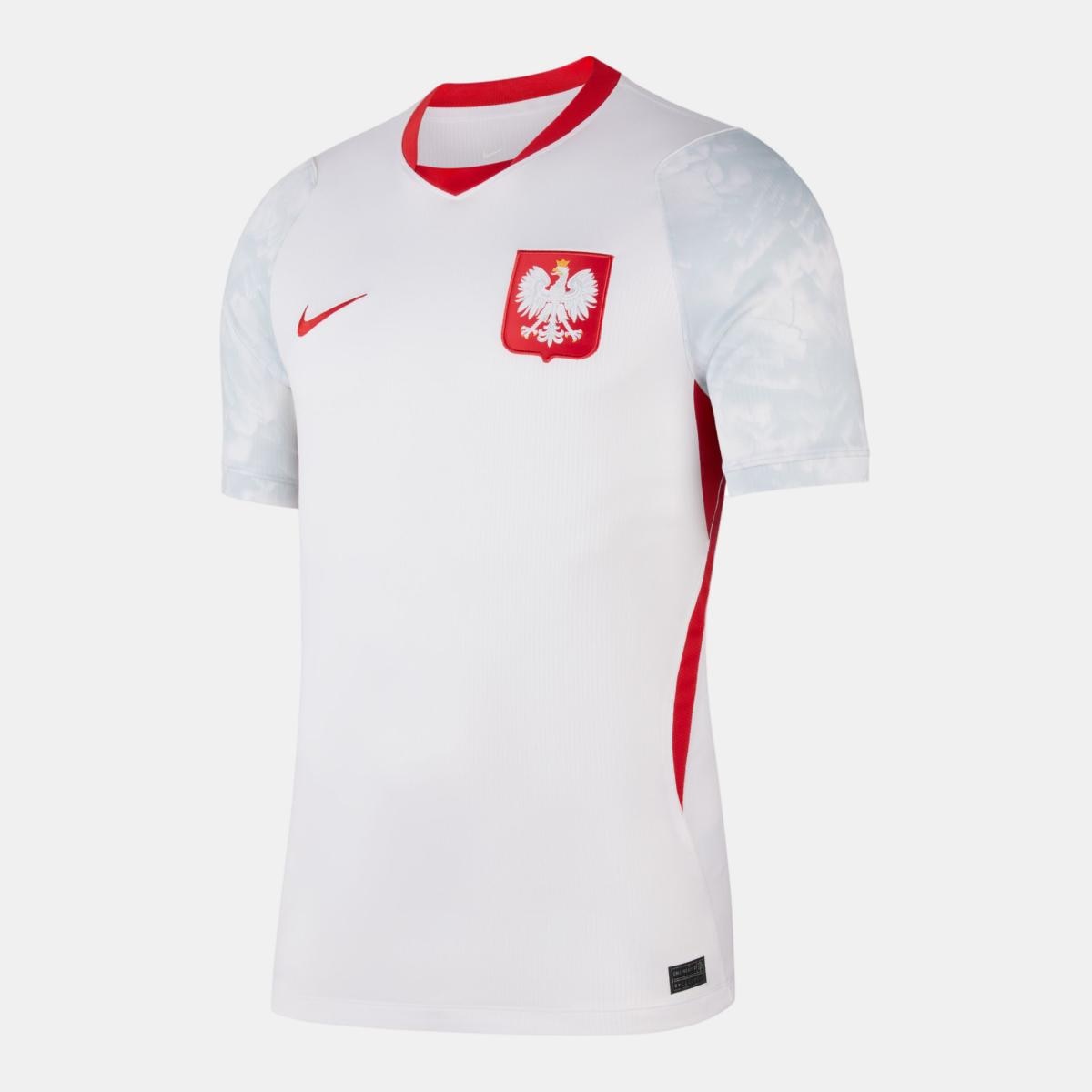 T-shirt de Homem 1.º Equipamento Polónia Mundial 2026 Stadium Branco-1