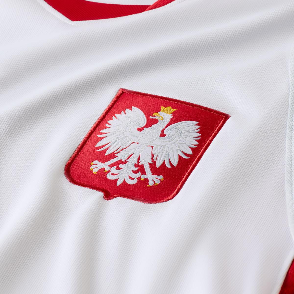 T-shirt de Homem 1.º Equipamento Polónia Mundial 2026 Stadium Branco-3