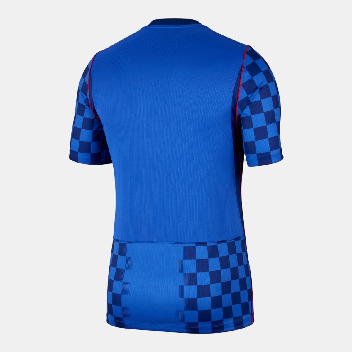 T-shirt de Homem 2.º Equipamento Croácia Mundial 2026 Stadium Azul-2
