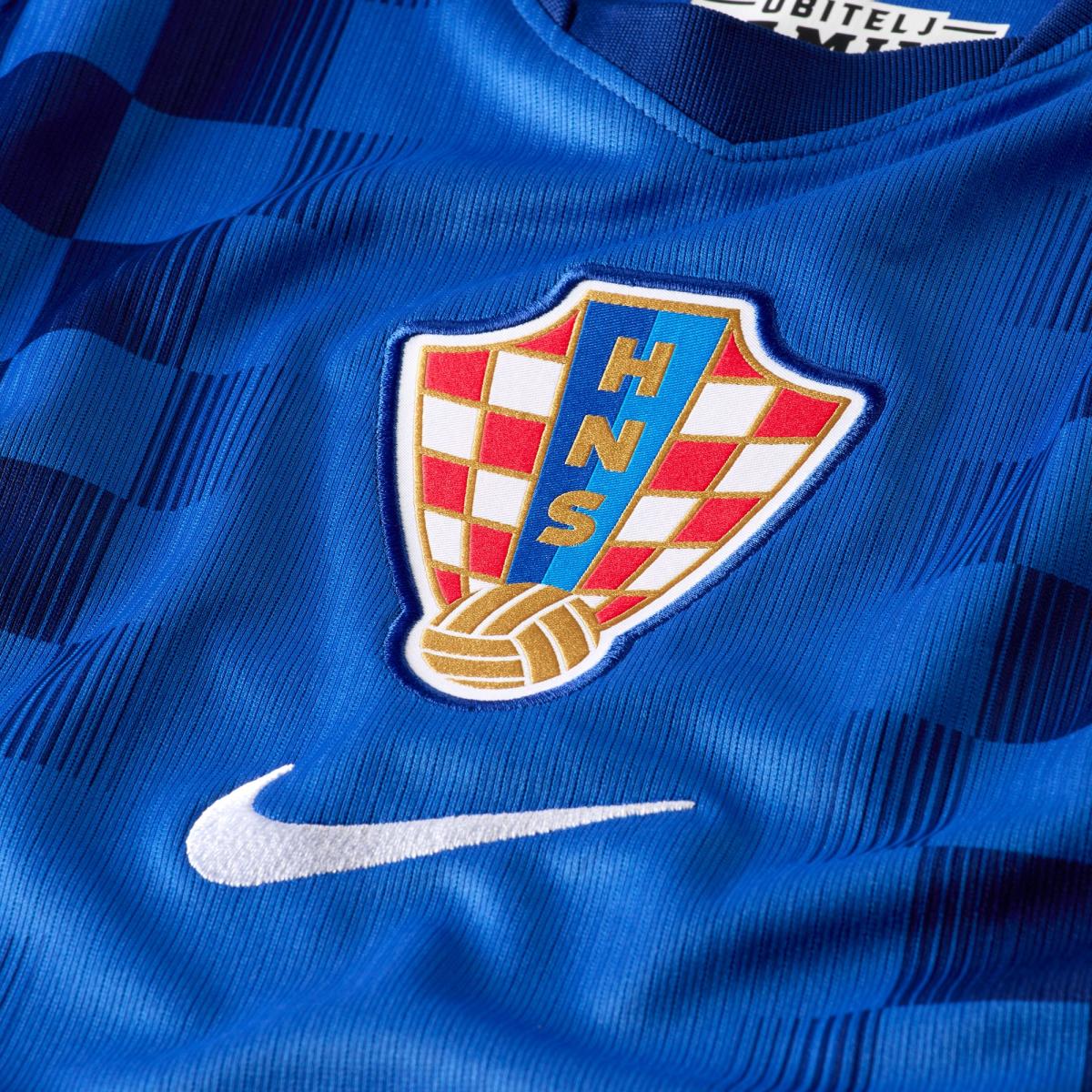 T-shirt de Homem 2.º Equipamento Croácia Mundial 2026 Stadium Azul-3