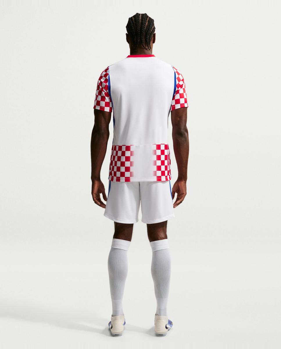 T-shirt de Homem 1.º Equipamento Croácia Mundial 2026 Stadium Branco / Vermelho-2