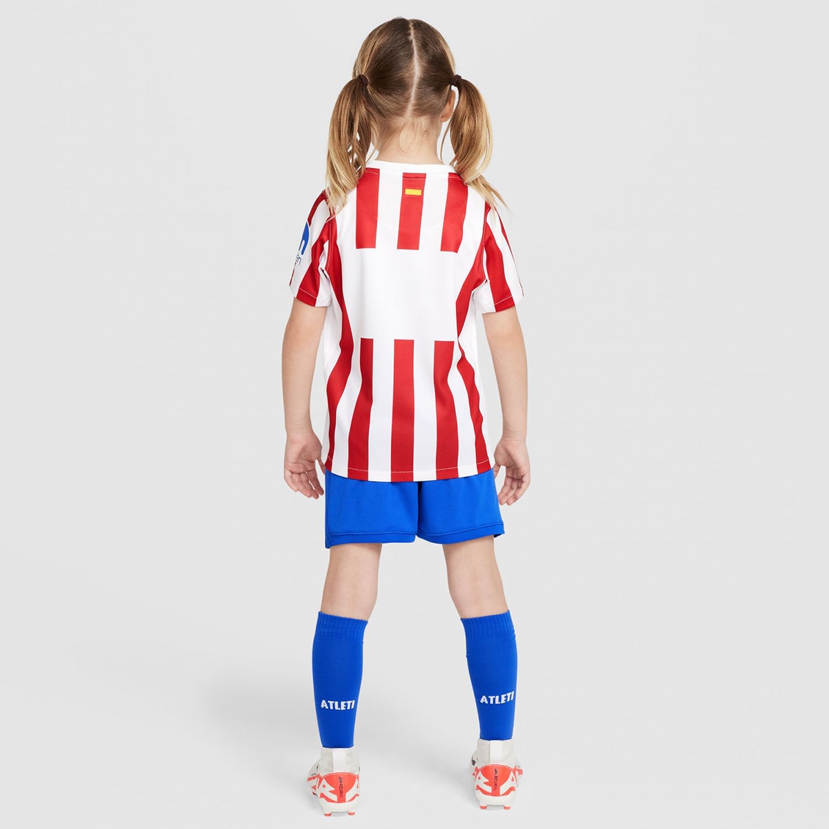 Conjunto de Criança 1.º Equipamento Atlético de Madrid 2025-2026 Stadium Vermelho / Branco-2