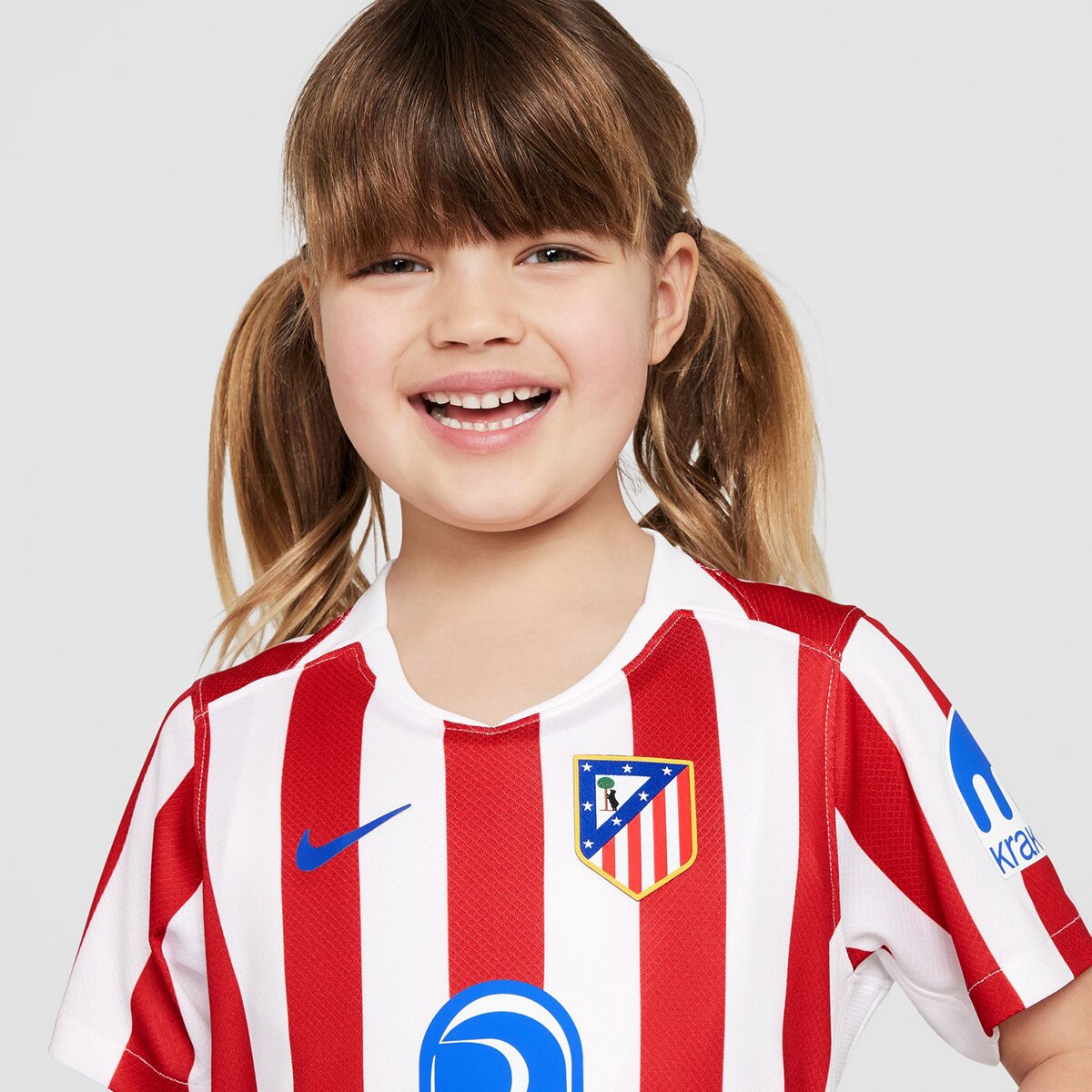 Conjunto de Criança 1.º Equipamento Atlético de Madrid 2025-2026 Stadium Vermelho / Branco-9