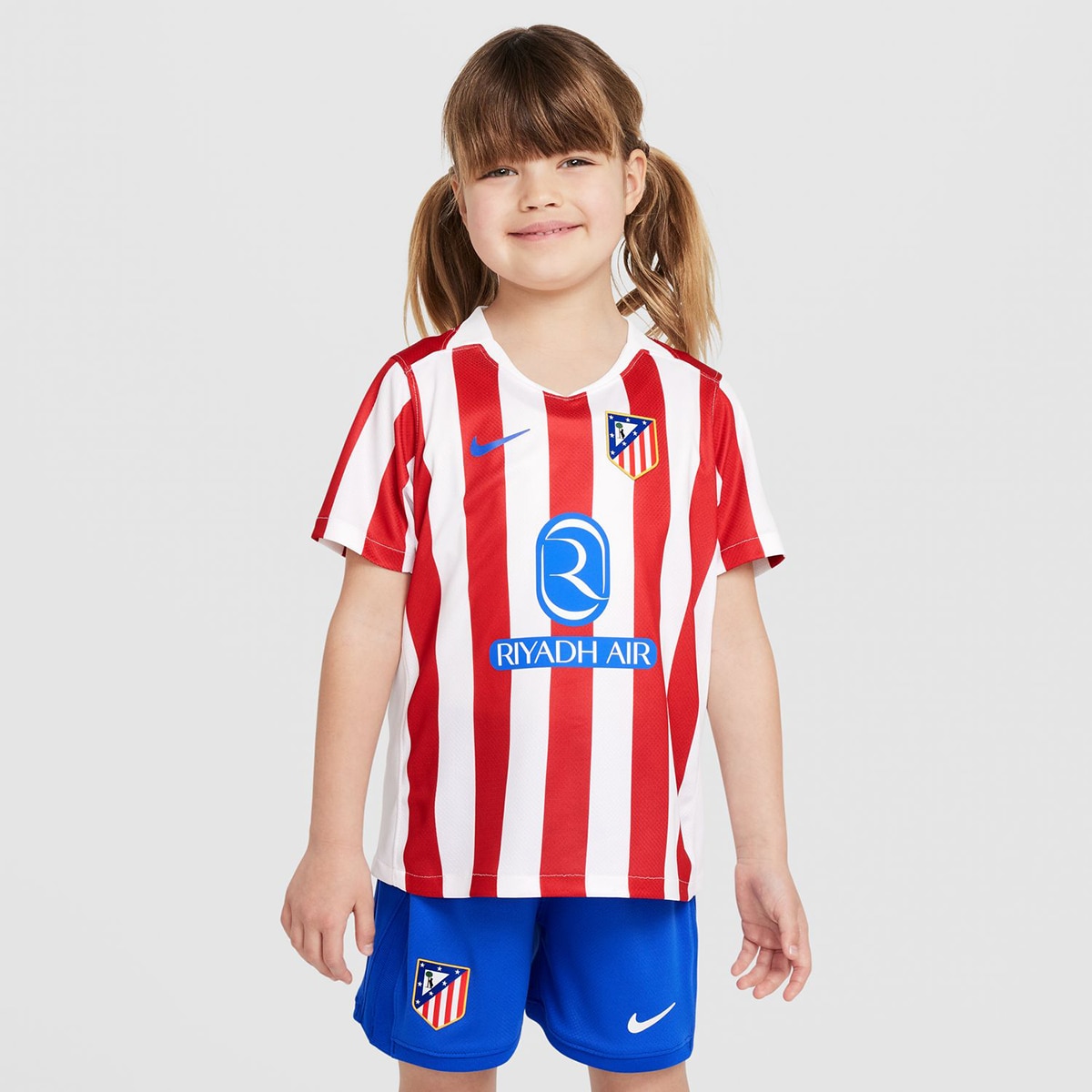 Conjunto de Criança 1.º Equipamento Atlético de Madrid 2025-2026 Stadium Vermelho / Branco-10