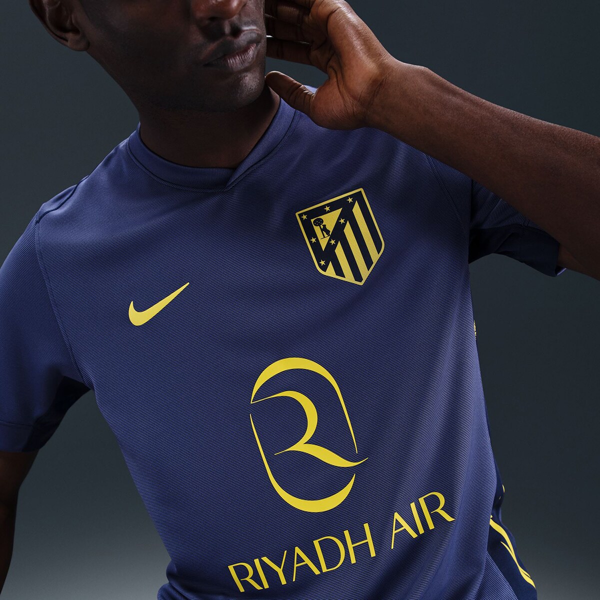 T-shirt de Homem 2.º Equipamento Atlético de Madrid 2025-2026 Stadium Azul-3