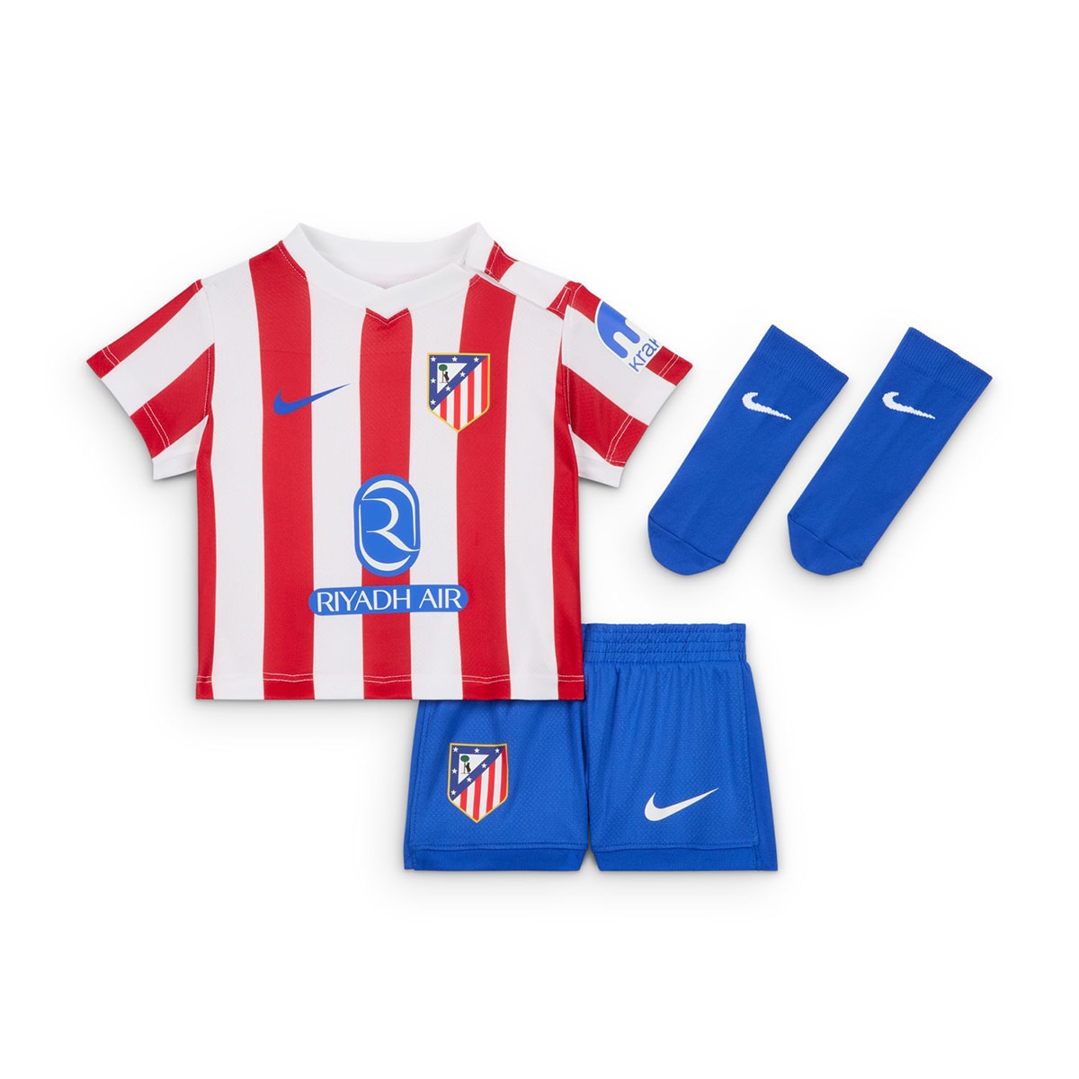 Conjunto de Bebé 1.º Equipamento Atlético de Madrid 2025-2026 Stadium Vermelho / Branco-1