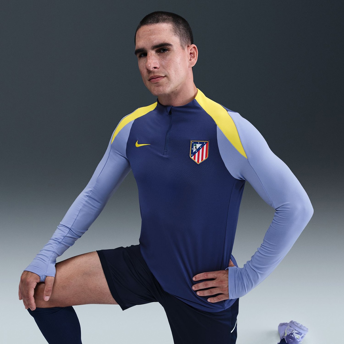 T-shirt de Homem Atlético de Madrid 2025-2026 Strike Roxo-3