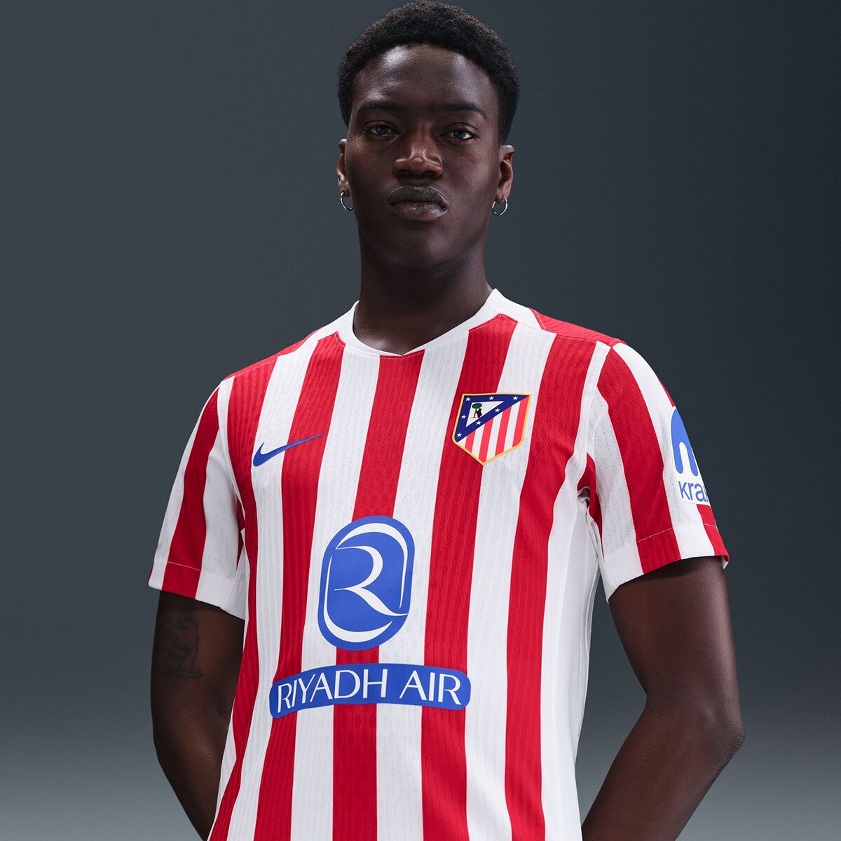 T-shirt de Homem 1.º Equipamento Atlético de Madrid 2025-2026 Match Vermelho / Branco-5