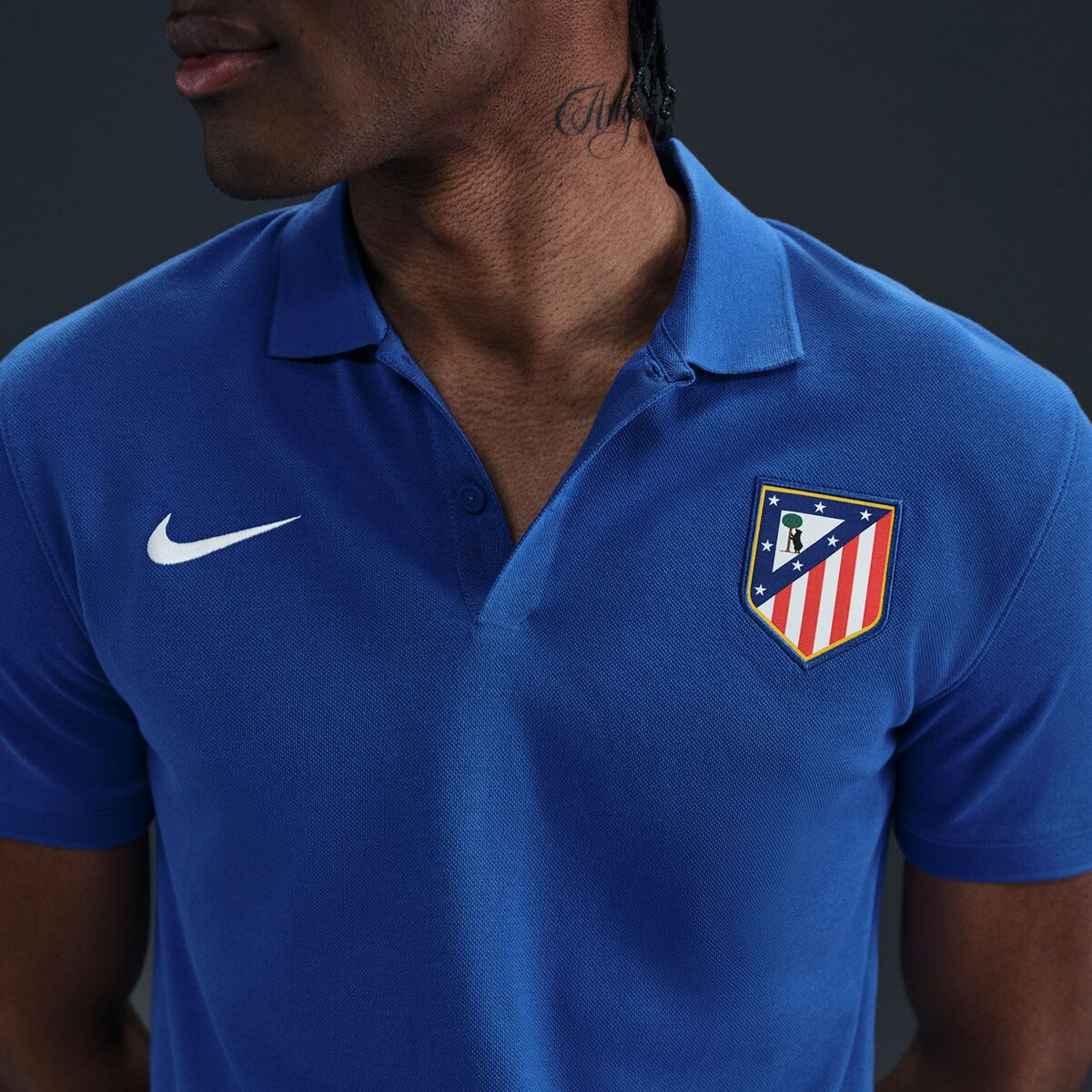 Polo de Homem The Polo Club Atlético de Madrid 2.0 Azul-3