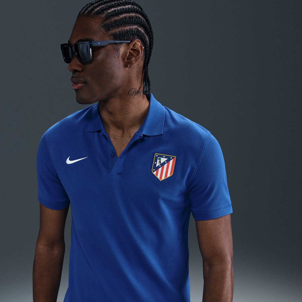 Polo de Homem The Polo Club Atlético de Madrid 2.0 Azul-5