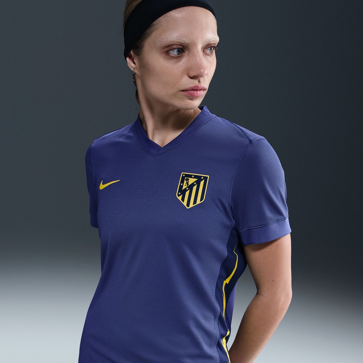 T-shirt de Mulher 2.º Equipamento Atlético de Madrid 2025-2026 Stadium Azul-1