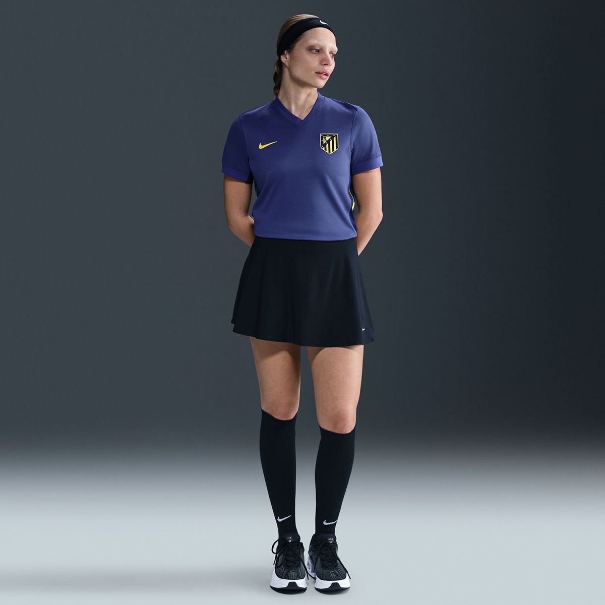 T-shirt de Mulher 2.º Equipamento Atlético de Madrid 2025-2026 Stadium Azul-5