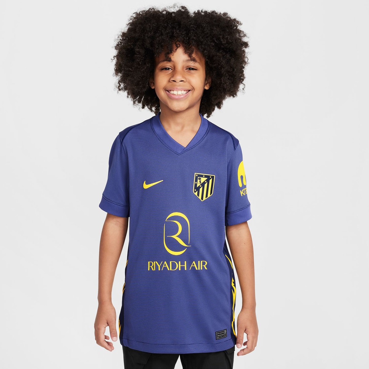 T-shirt de Criança 2.º Equipamento Atlético de Madrid 2025-2026 Stadium Azul-1