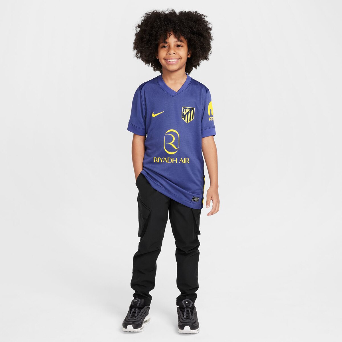 T-shirt de Criança 2.º Equipamento Atlético de Madrid 2025-2026 Stadium Azul-8