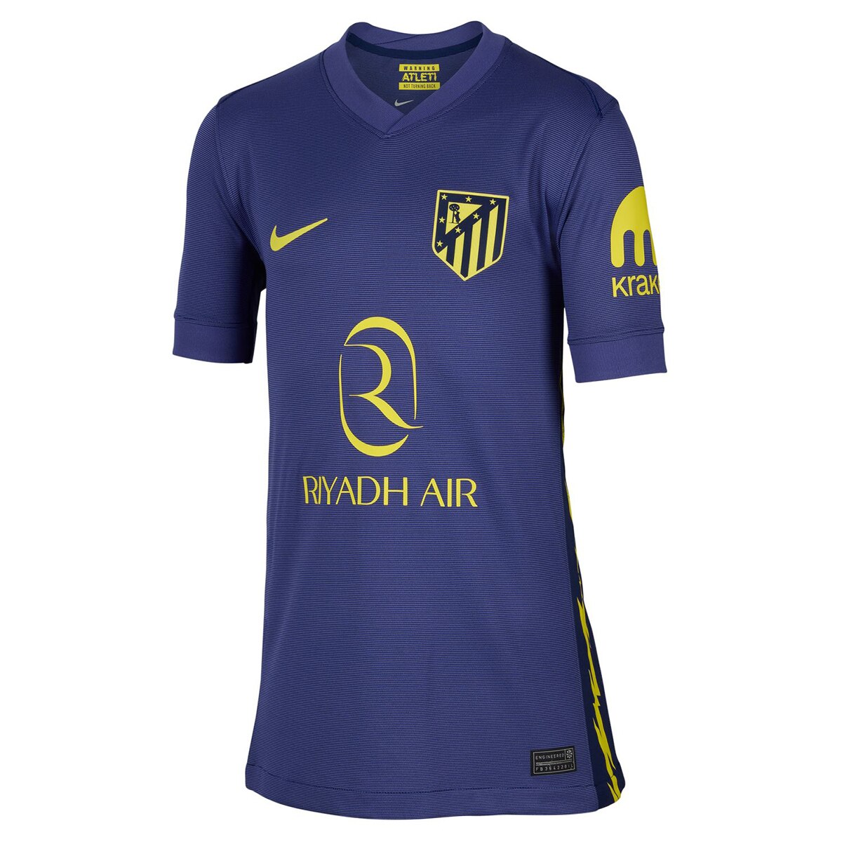 T-shirt de Criança 2.º Equipamento Atlético de Madrid 2025-2026 Stadium Azul-11