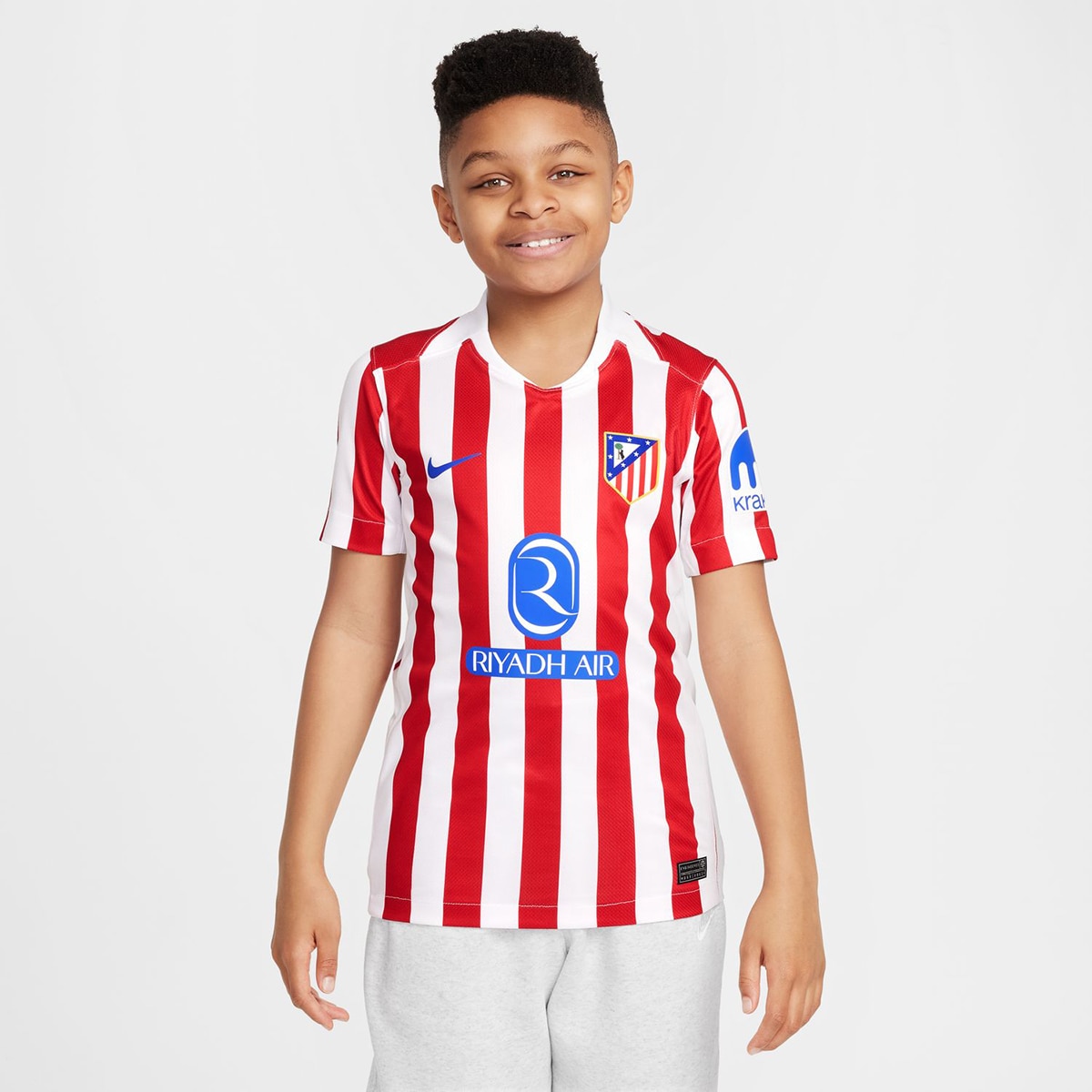 T-shirt de Criança 1.º Equipamento Atlético de Madrid 2025-2026 Stadium Vermelho / Branco-1