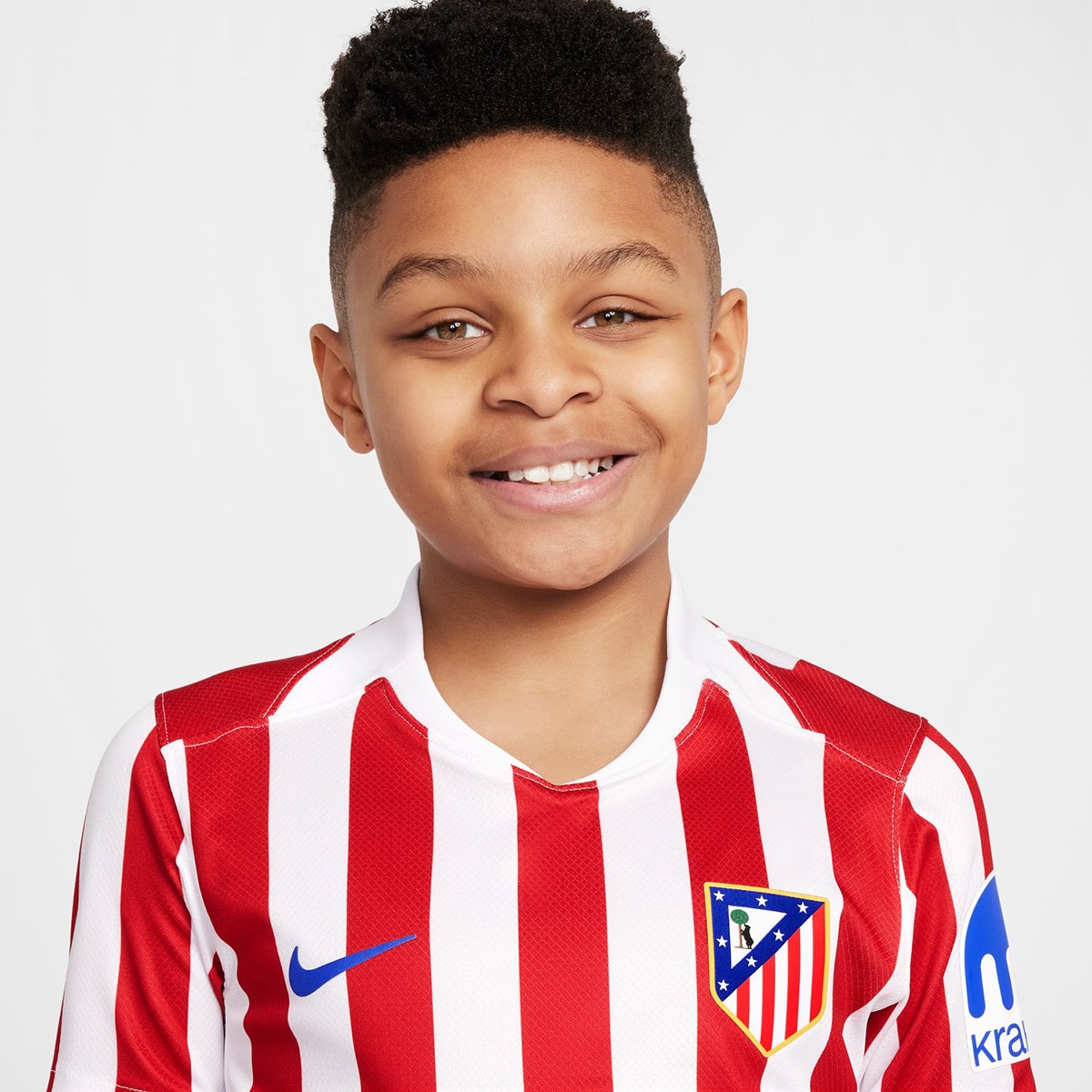 T-shirt de Criança 1.º Equipamento Atlético de Madrid 2025-2026 Stadium Vermelho / Branco-7