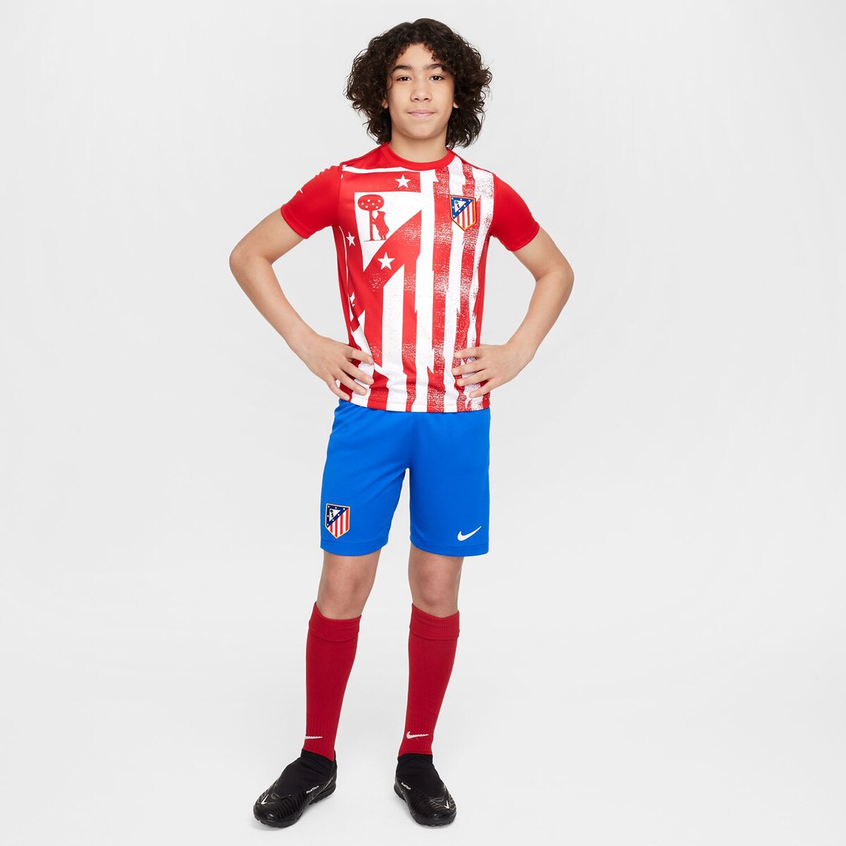 Calções de Criança 1.º Equipamento Atlético de Madrid 2025-2026 Stadium Azul-7