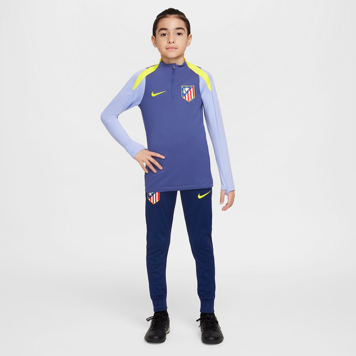 T-shirt de Criança Atlético de Madrid 2025-2026 Strike Roxo-8