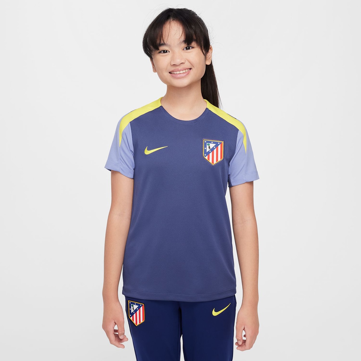 T-shirt de Criança Atlético de Madrid 2025-2026 Strike Roxo-1