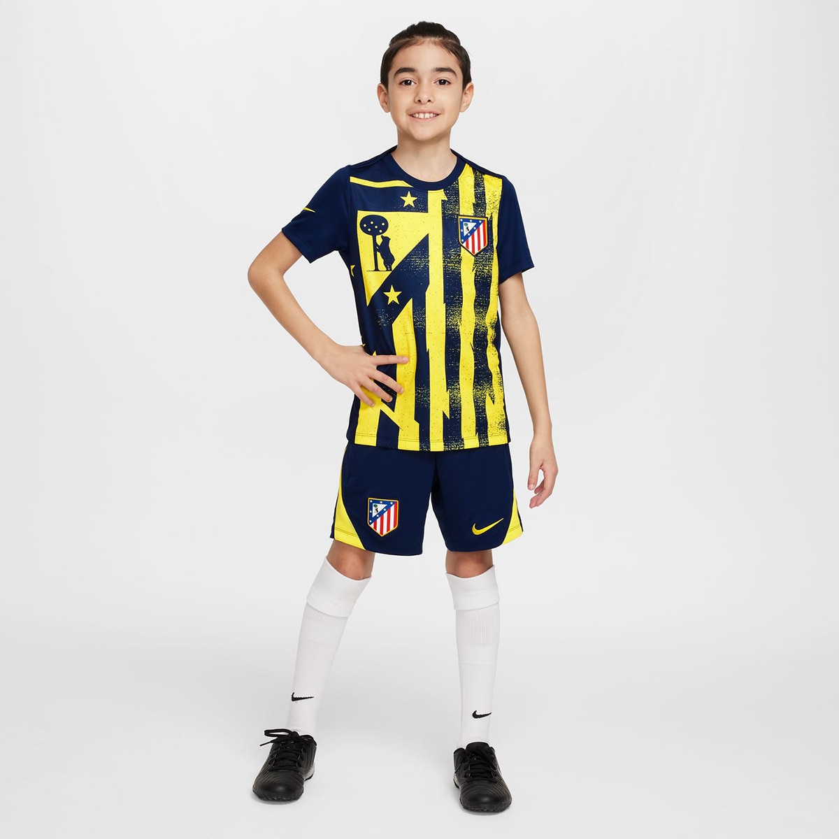 T-shirt de Criança Atlético de Madrid 2025-2026 Academy Azul-6