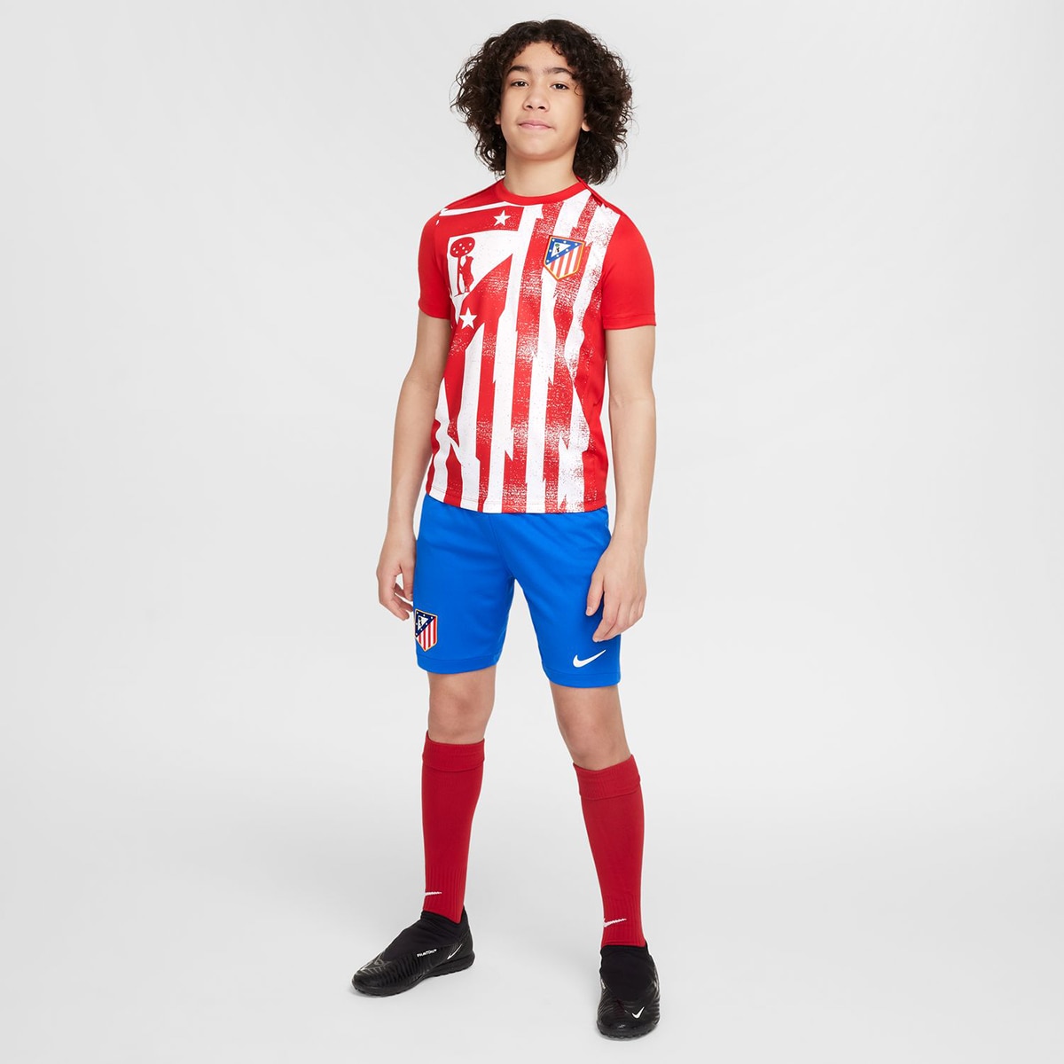 T-shirt de Criança Atlético de Madrid 2025-2026 Academy Vermelho / Branco-6