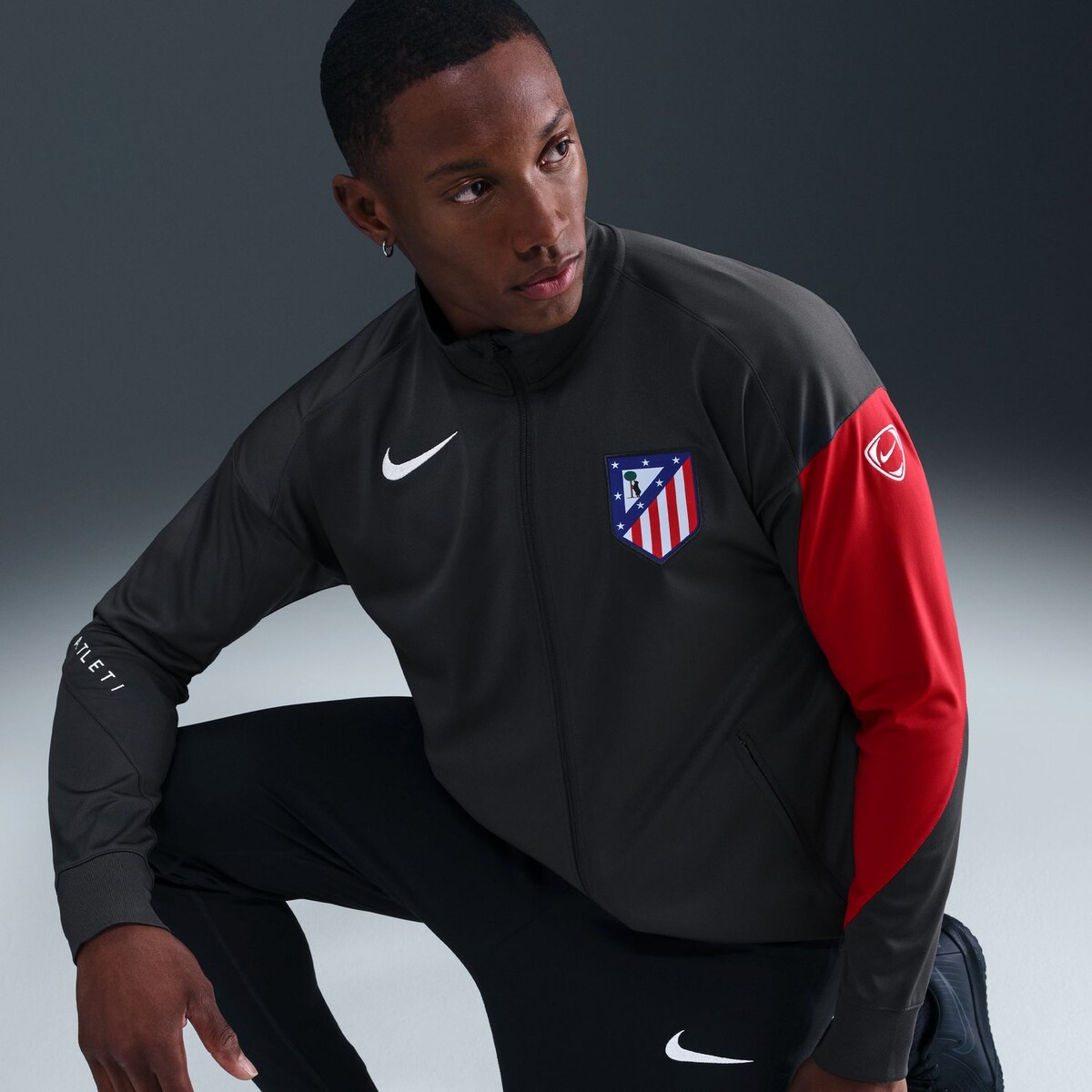 Fato de Treino de Homem Atlético de Madrid 2025-2026 Strike Cinzento-3