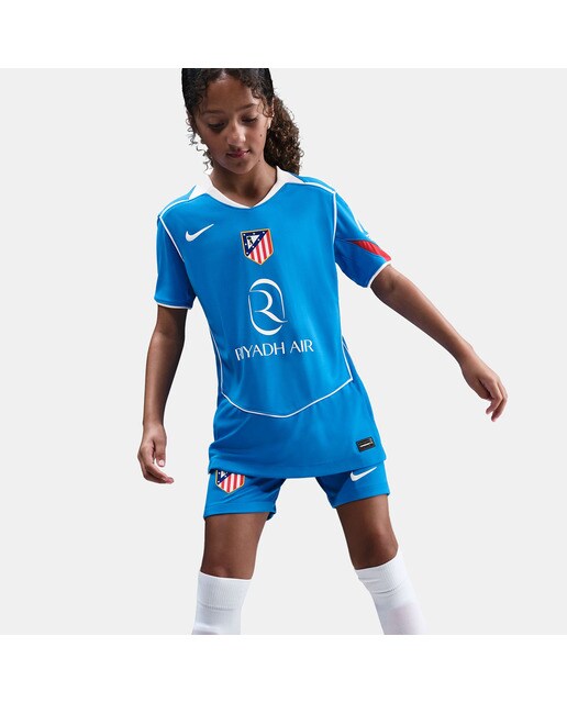 T-shirt de Criança 3.º Equipamento Atlético de Madrid 2025-2026 Stadium Azul-1