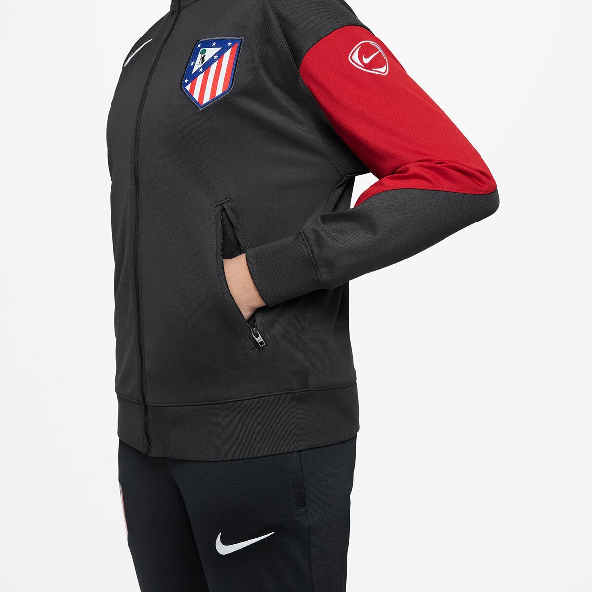 Fato-de-Treino de Criança Atlético de Madrid 2025-2026 Strike Cinzento-3