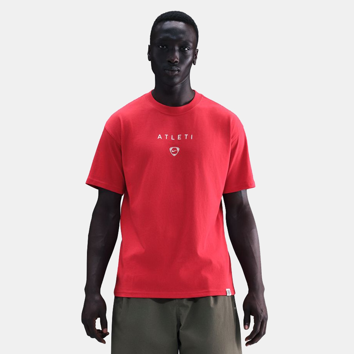 T-shirt de Homem Atlético de Madrid 2025-2026 Total 90 Wordmark Vermelho-1