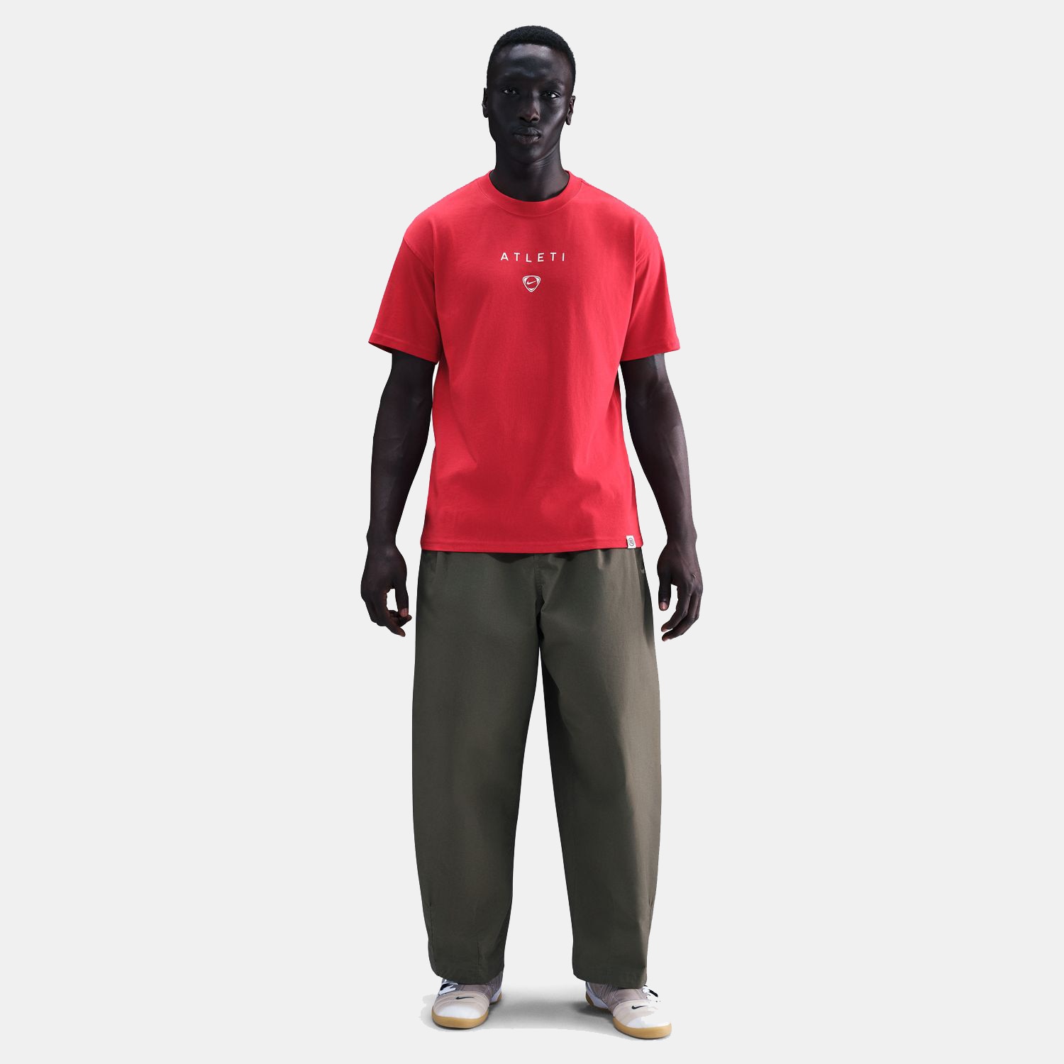 T-shirt de Homem Atlético de Madrid 2025-2026 Total 90 Wordmark Vermelho-2
